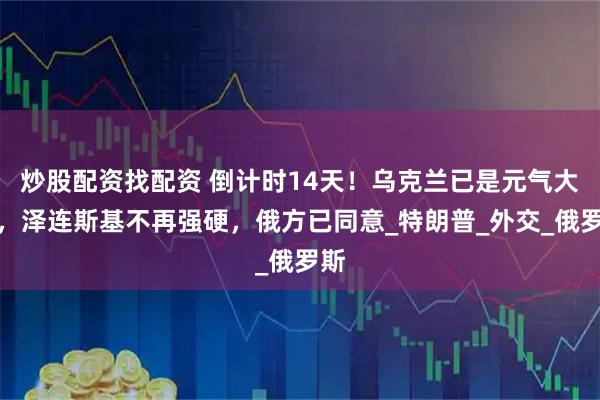 炒股配资找配资 倒计时14天！乌克兰已是元气大伤，泽连斯基不再强硬，俄方已同意_特朗普_外交_俄罗斯